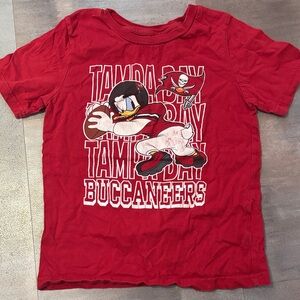 Disney Red Tampa Bay Buccaneers Kids' Short Sleeve Tee